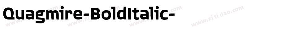 Quagmire-BoldItalic字体转换