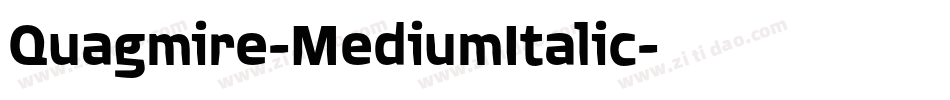 Quagmire-MediumItalic字体转换