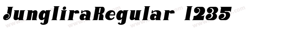 JungliraRegular-l235字体转换