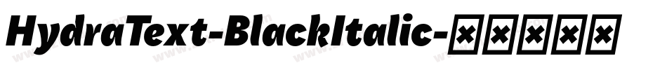 HydraText-BlackItalic字体转换