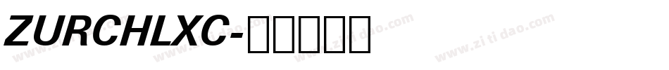 ZURCHLXC字体转换