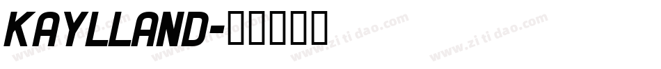 Kaylland字体转换