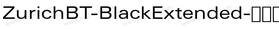 ZurichBT-BlackExtended字体转换