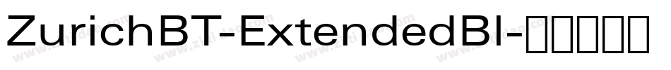 ZurichBT-ExtendedBl字体转换