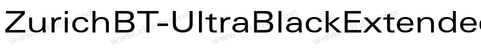 ZurichBT-UltraBlackExtended字体转换