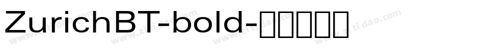ZurichBT-bold字体转换