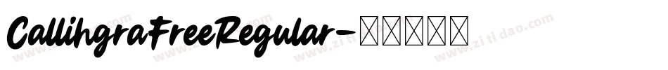 CallihgraFreeRegular字体转换