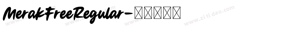 MerakFreeRegular字体转换