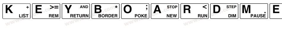 KeyboardMedium字体转换