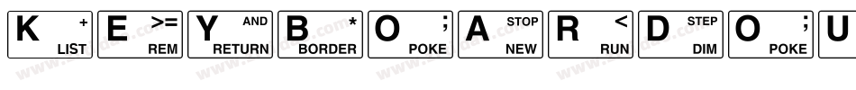KeyboardOutline字体转换