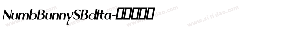 NumbBunnySBdIta字体转换