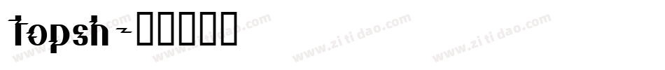 topsh字体转换