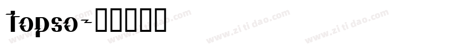 topso字体转换