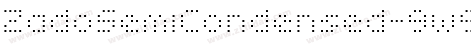 ZadoSemiCondensed-9w9L字体转换