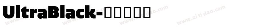 UltraBlack字体转换