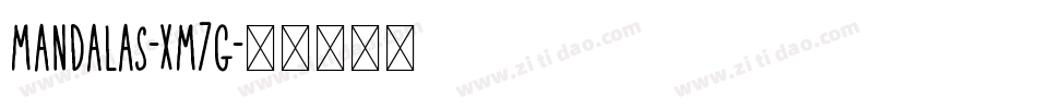 Mandalas-Xm7g字体转换