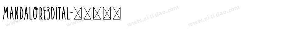 mandalore3dital字体转换