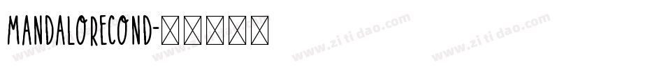 mandalorecond字体转换