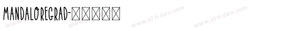 mandaloregrad字体转换