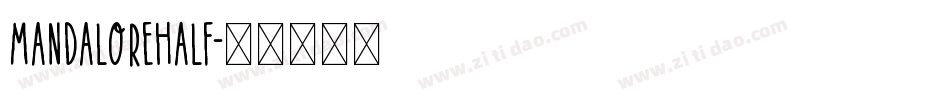 mandalorehalf字体转换