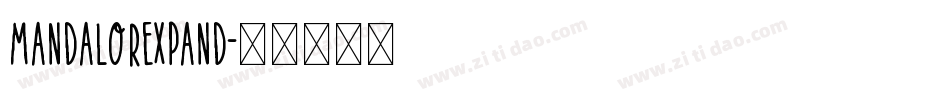 mandalorexpand字体转换