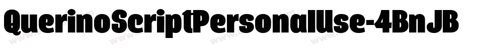 QuerinoScriptPersonalUse-4BnJB字体转换