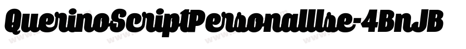 QuerinoScriptPersonalUse-4BnJB字体转换