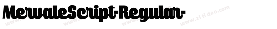 MervaleScript-Regular字体转换