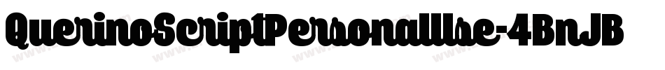 QuerinoScriptPersonalUse-4BnJB字体转换
