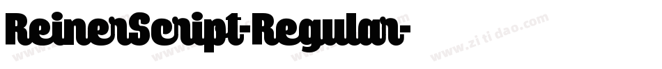 ReinerScript-Regular字体转换