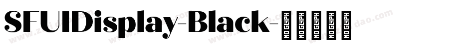 SFUIDisplay-Black字体转换