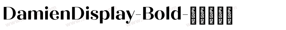 DamienDisplay-Bold字体转换