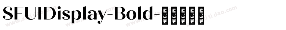 SFUIDisplay-Bold字体转换