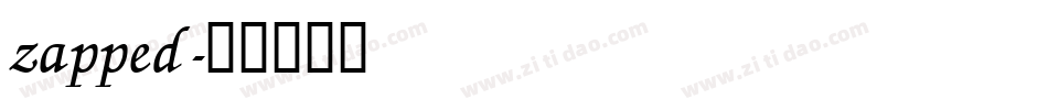 zapped字体转换