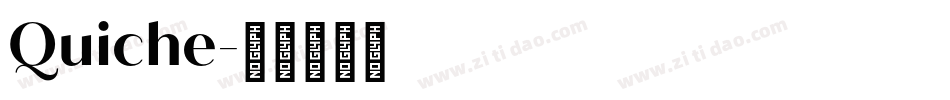 Quiche字体转换