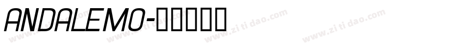andalemo字体转换