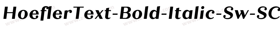 HoeflerText-Bold-Italic-Sw-SC字体转换