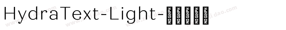 HydraText-Light字体转换
