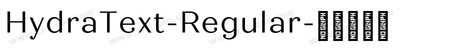 HydraText-Regular字体转换