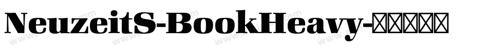 NeuzeitS-BookHeavy字体转换