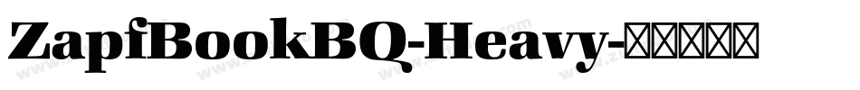 ZapfBookBQ-Heavy字体转换