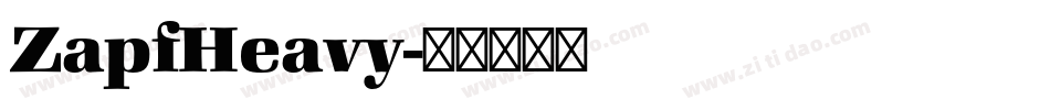 ZapfHeavy字体转换