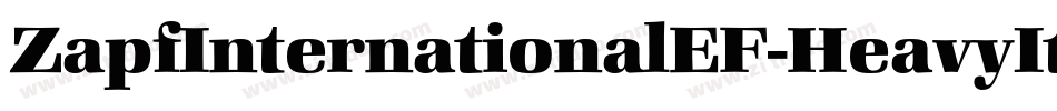 ZapfInternationalEF-HeavyIta字体转换