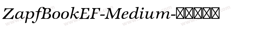 ZapfBookEF-Medium字体转换