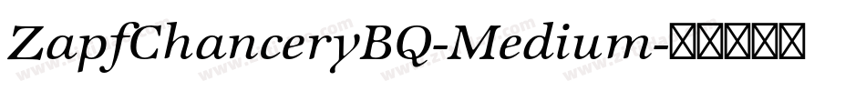 ZapfChanceryBQ-Medium字体转换