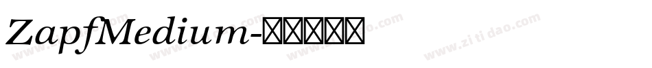 ZapfMedium字体转换