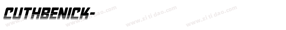 CuthbeNick字体转换