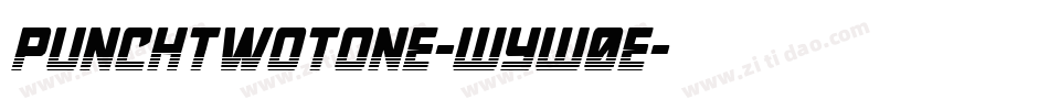 PunchTwotone-WyW0E字体转换
