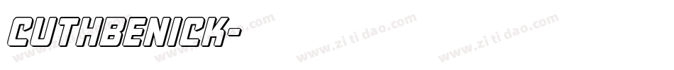 CuthbeNick字体转换