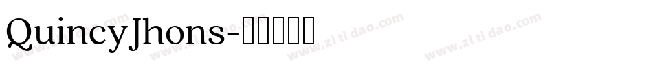 QuincyJhons字体转换